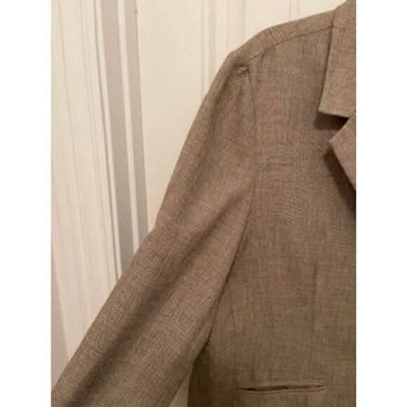 Alfred Dunner Women's Blazer Size 18 Tan Polyester Button Front Classic Fit Jack - Picture 5 of 15